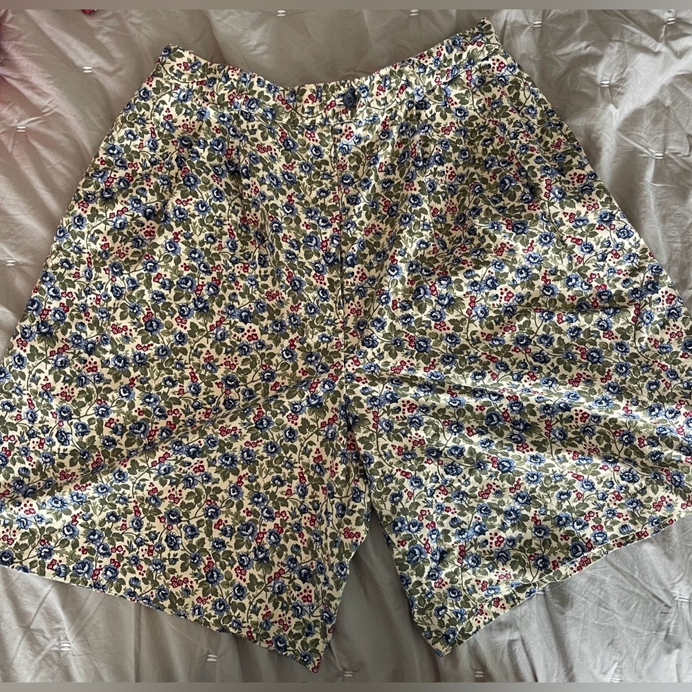 Talbots High-Waisted Floral Shorts